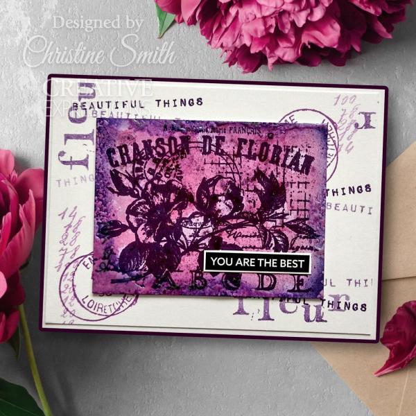 Creative Expressions - Stempelset A6 "Fleur" Clear Stamps