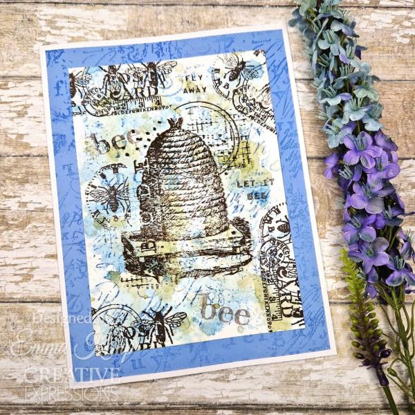 Creative Expressions - Gummistempel A6 "Script" Rubber Stamp