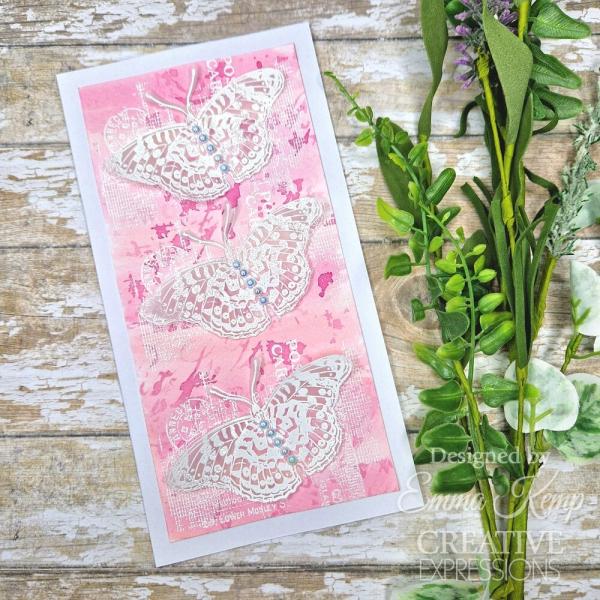 Creative Expressions - Gummistempel A6 "Script" Rubber Stamp