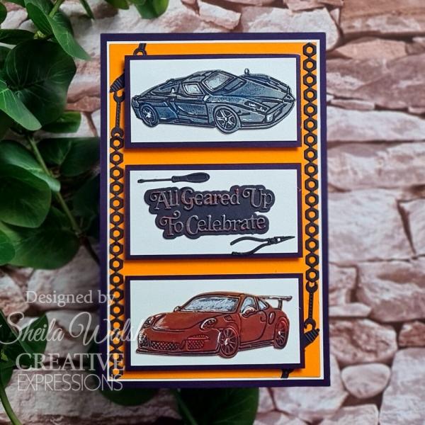 Creative Expressions - Stanzschablone "Dream Car Collection Assorted Tool Borders" Craft Dies Design by Sue Wilson