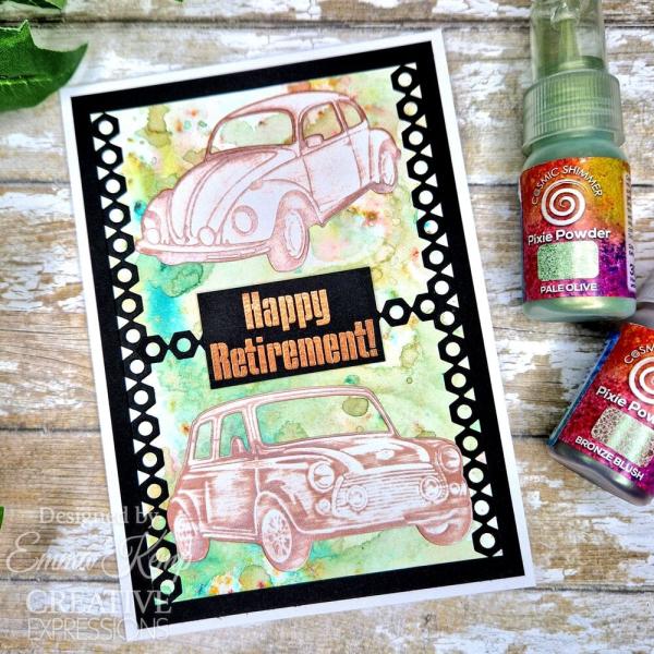 Creative Expressions - Stempelset A5 "Classic Cars" Clear Stamps