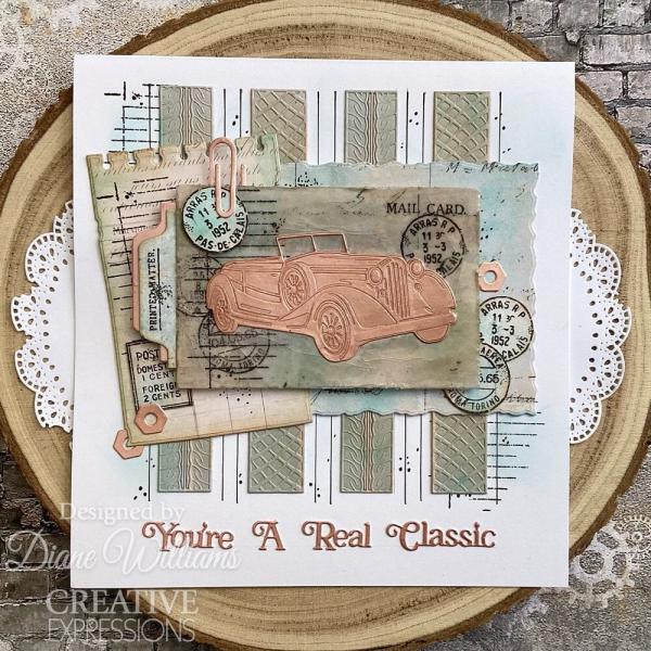 Creative Expressions - Stanzschablone "You're A Real Classic" Shadowed Sentiments Dies Mini Design by Sue Wilson