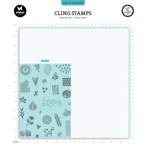 Studio Light - Stempelset "Journaling deco" Cling Stamp Design by Art by Marlene