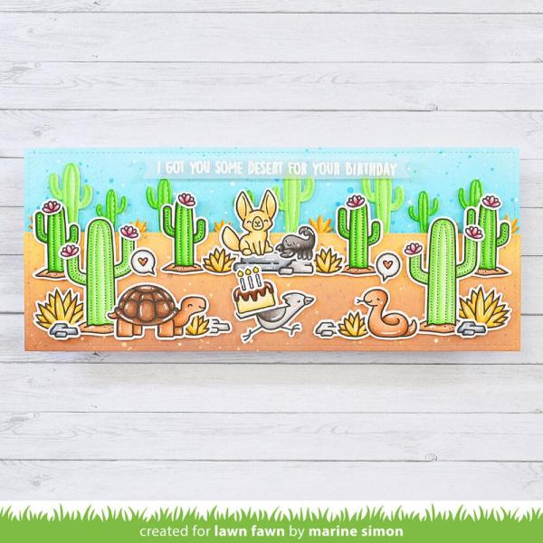 Lawn Fawn - Stempelset "Critters In The Desert" Clear Stamps