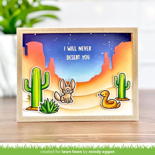 Lawn Fawn - Stempelset "Critters In The Desert" Clear Stamps