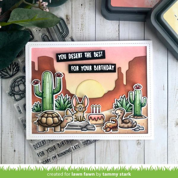 Lawn Fawn - Stempelset "Critters In The Desert" Clear Stamps