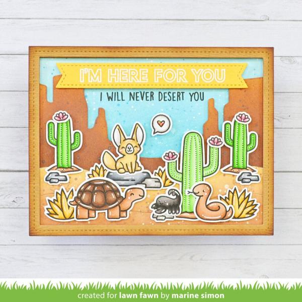 Lawn Fawn - Stempelset "Critters In The Desert" Clear Stamps