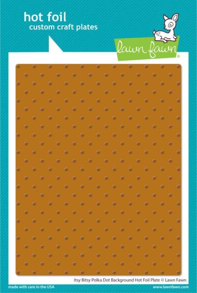 Lawn Fawn - Heißfolienplatte "Itsy Bitsy Polka Dot Background" Hot Foil Plate