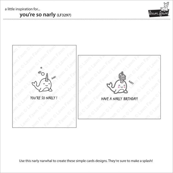 Lawn Fawn - Stempelset "You're So Narly" Clear Stamps