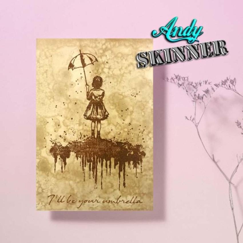 Creative Expressions - Gummistempelset"I'll Be Your Umbrella" Rubber Stamp Design by Andy Skinner