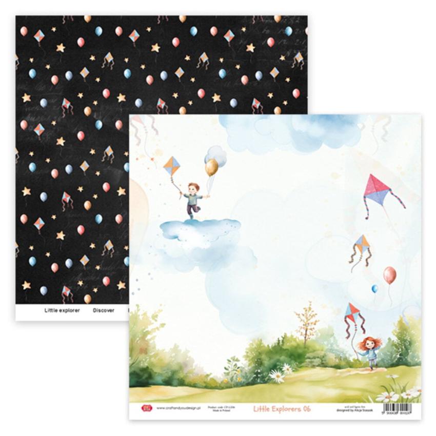 Craft & You Design - Designpapier "Little Explorers" Creative Set 12x12 Inch - 12 Bogen