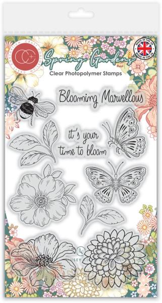 Craft Consortium - Stempelset "Spring Gardens" Clear Stamps