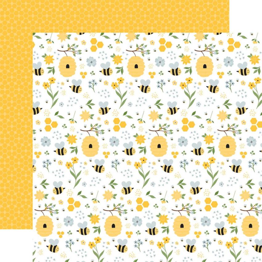 Echo Park - Designpapier "Happy As Can Bee" Collection Kit 12x12 Inch - 12 Bogen