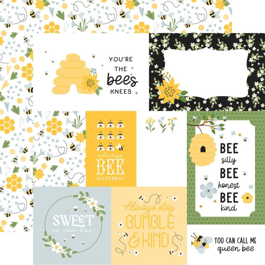 Echo Park - Designpapier "Happy As Can Bee" Collection Kit 12x12 Inch - 12 Bogen