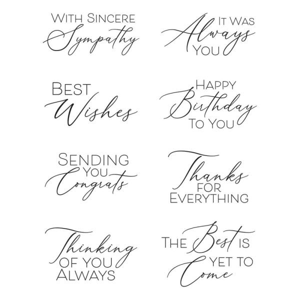 Spellbinders - Buchdrucktechnik "Always You Timeless Sentiments" Press Plate