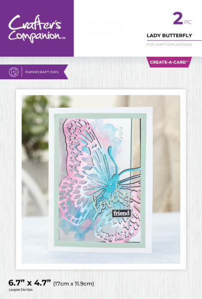 Crafters Companion - Stanzschablone "Lady Butterfly" Dies