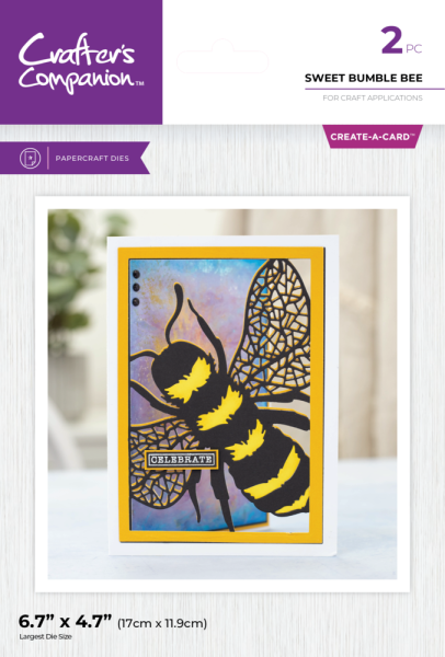 Crafters Companion - Stanzschablone "Sweet Bumble Bee" Dies