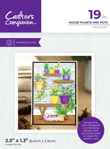Crafters Companion - Stanzschablone "House Plants & Pots" Dies