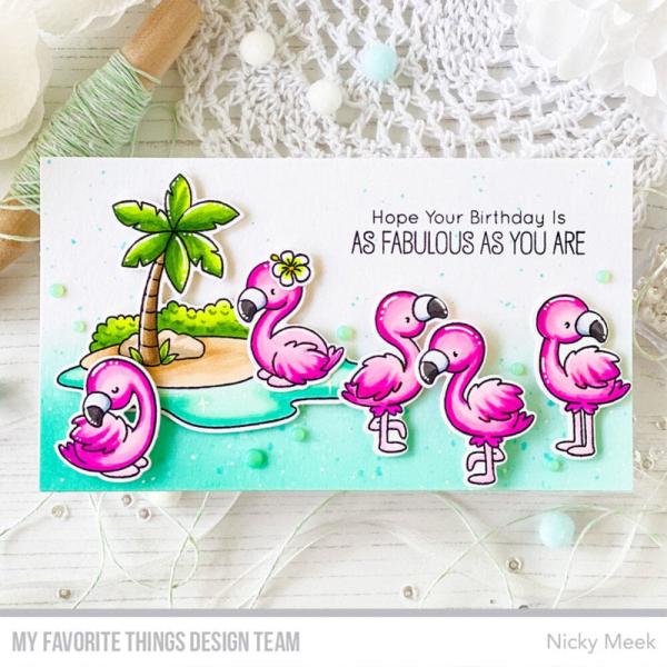 My Favorite Things - Stempelset "Fabulous Flamingos" Clear Stamps