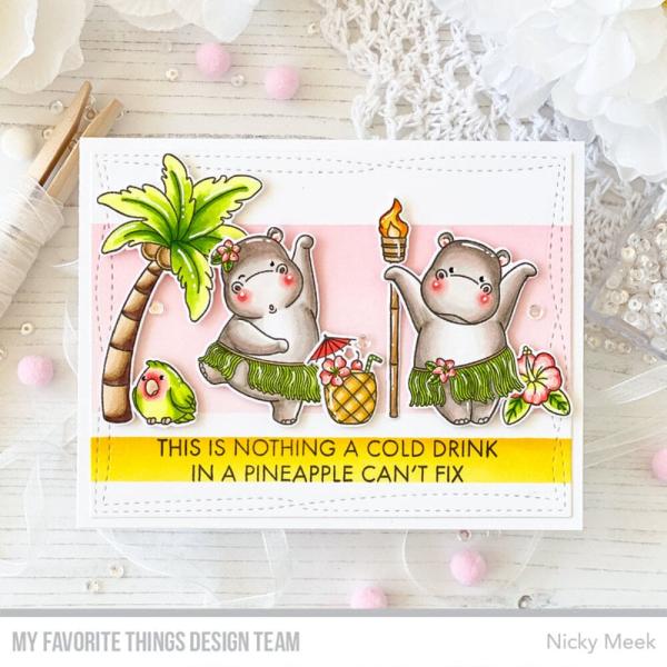 My Favorite Things - Stempelset "Hula Hippos" Clear Stamps