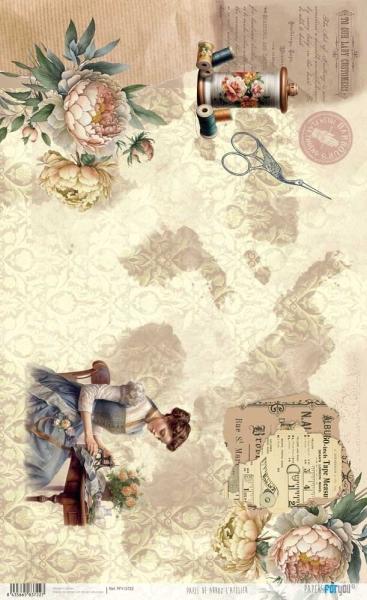 Papers For you - Decoupage Papier "L'Atelier I" Rice Paper Kit - 4 Bogen