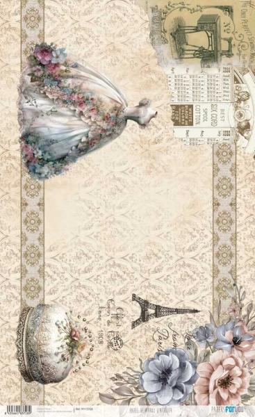 Papers For you - Decoupage Papier "L'Atelier II" Rice Paper Kit - 4 Bogen