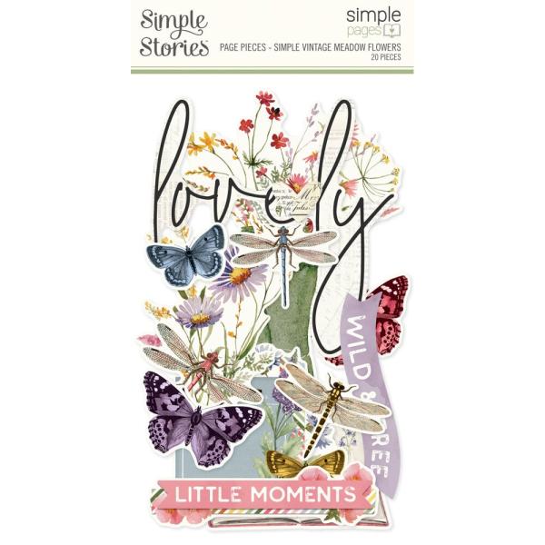 Simple Stories - Collectors Essential Kit "Simple Vintage Meadow Flowers" 12 Bogen Designpapier