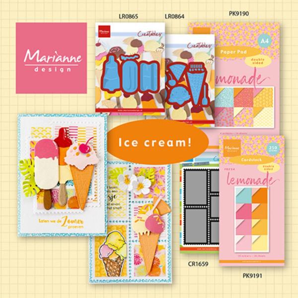 Marianne Design - Präge- und Stanzschablone "Ice Cream" Creatables Dies