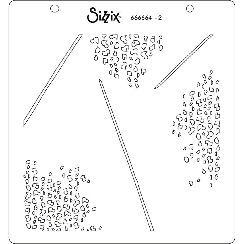 Sizzix - Schablone "Fern" Layered Stencil