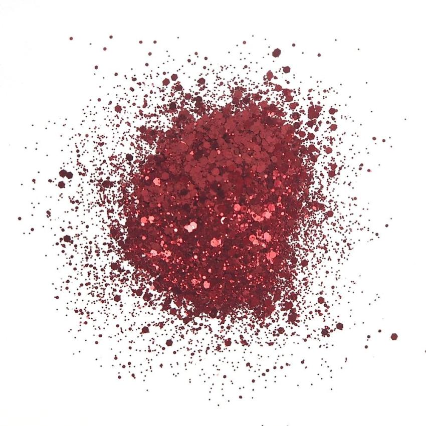 Cosmic Shimmer - Glitzermischung "Apple Red" Glitterbitz 25ml