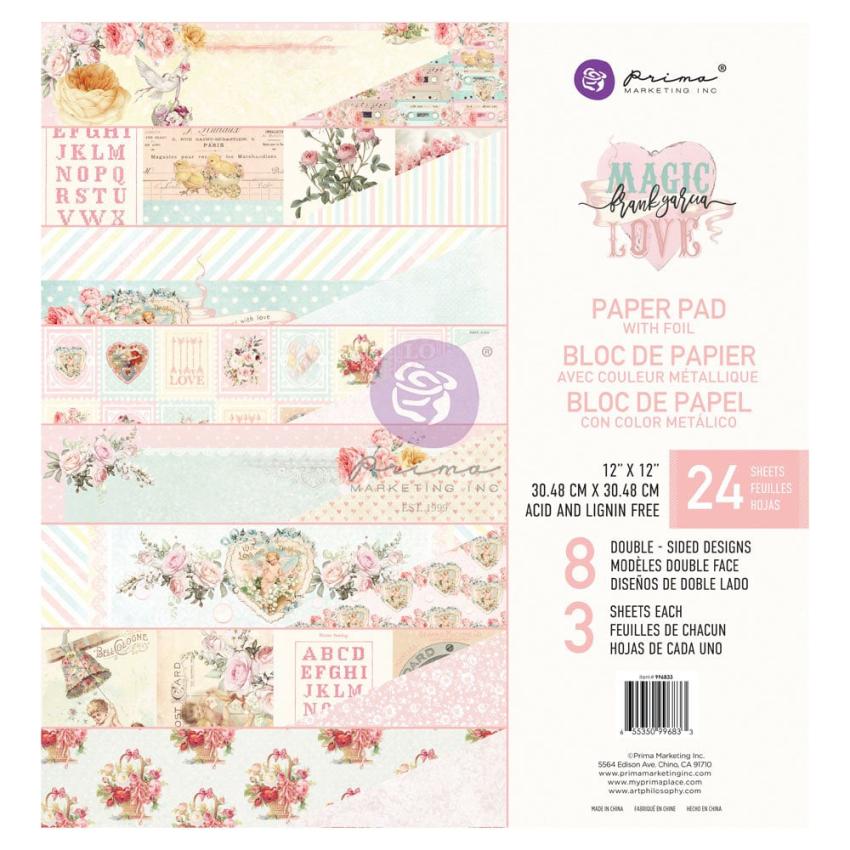 Prima Marketing - Designpapier "Magic Love" Paper Pack 12x12 Inch - 24 Bogen