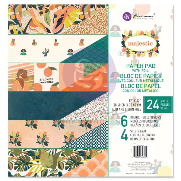 Prima Marketing - Designpapier "Majestic" Paper Pack 12x12 Inch - 24 Bogen