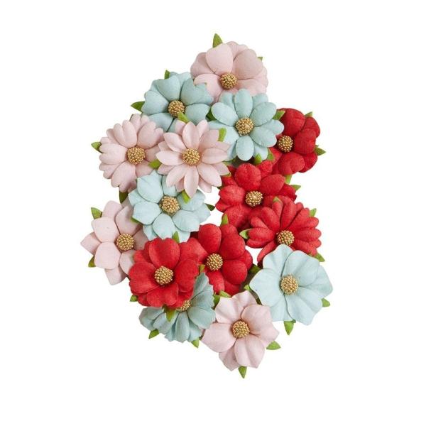 Prima Marketing - Papier Blumen "Candy Cane Lane" Flowers Twenty Five