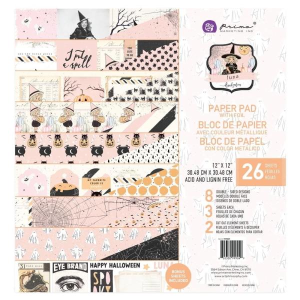 Prima Marketing - Designpapier "Luna" Paper Pack 12x12 Inch - 26 Bogen