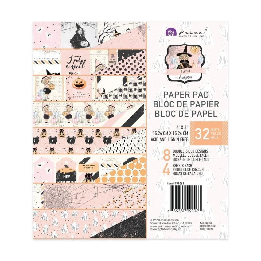 Prima Marketing - Designpapier "Luna" Paper Pack 6x6 Inch - 32 Bogen