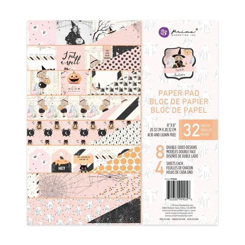 Prima Marketing - Designpapier "Luna" Paper Pack 8x8 Inch - 32 Bogen