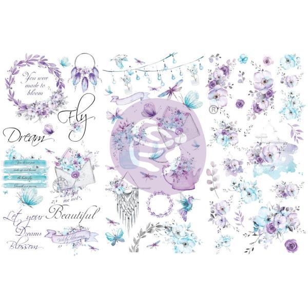 Prima Marketing - Transfer Aufkleber "Aquarelle Dreams" Rub-On