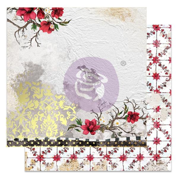 Prima Marketing - Designpapier "Magnolia Rouge" Paper Pack 12x12 Inch - 26 Bogen