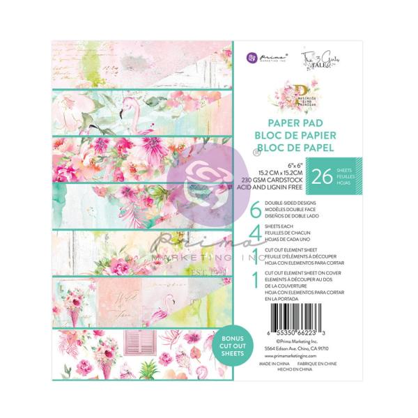 Prima Marketing - Designpapier "Postcards from Paradise" Paper Pack 6x6 Inch - 26 Bogen