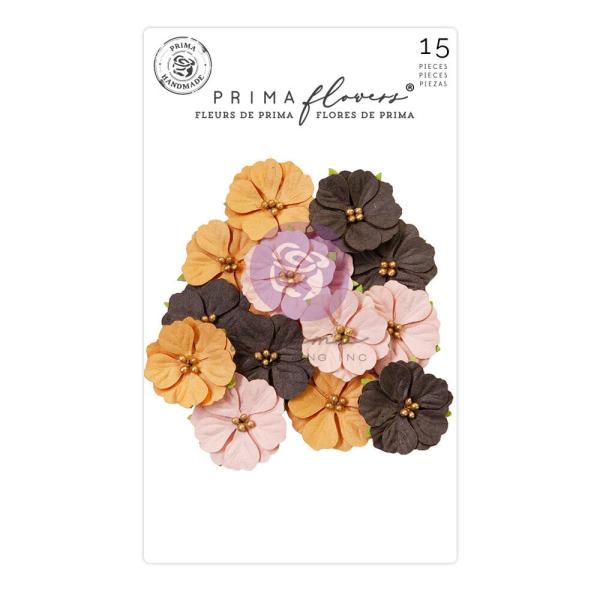 Prima Marketing - Papier Blumen "Twilight" Flowers Witche´s Brew