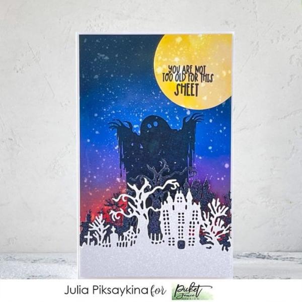 Picket Fence Studios - Stempelset "Not scared? You should be!" Clear stamps