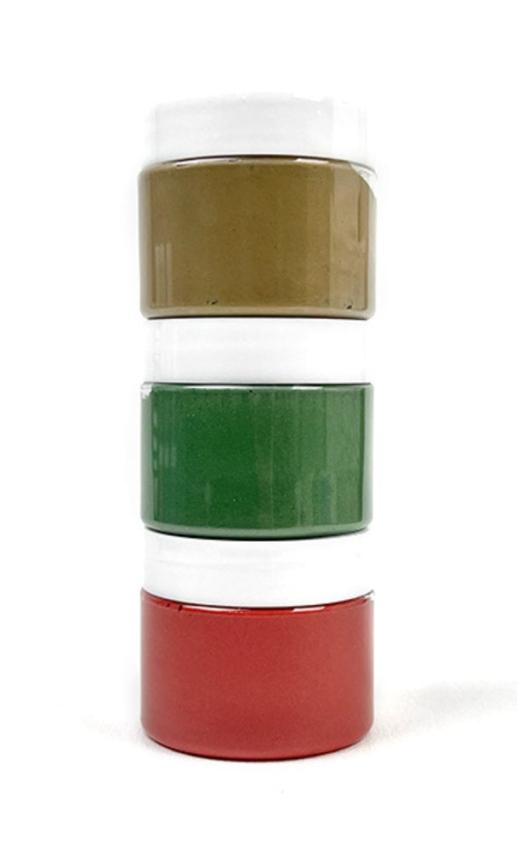 Picket Fence Studios - Paper Glaze Set  "Ombre Santa's Favorite Colors" 3x1,5oz (3x42,6g)