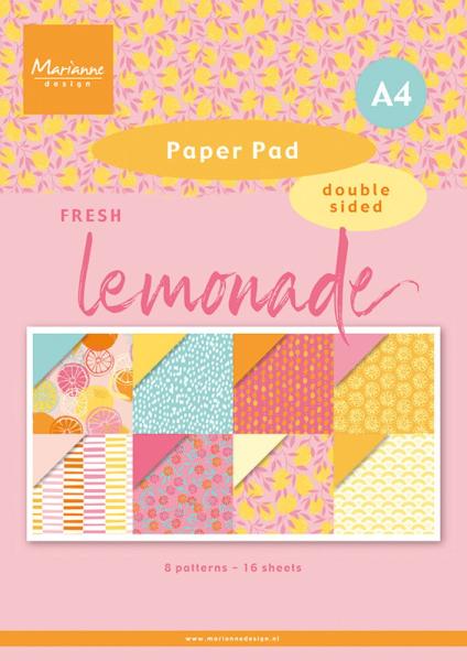 Marianne Design - Designpapier "Fresh Lemonade" Paper Pad A4 - 16 Bogen 