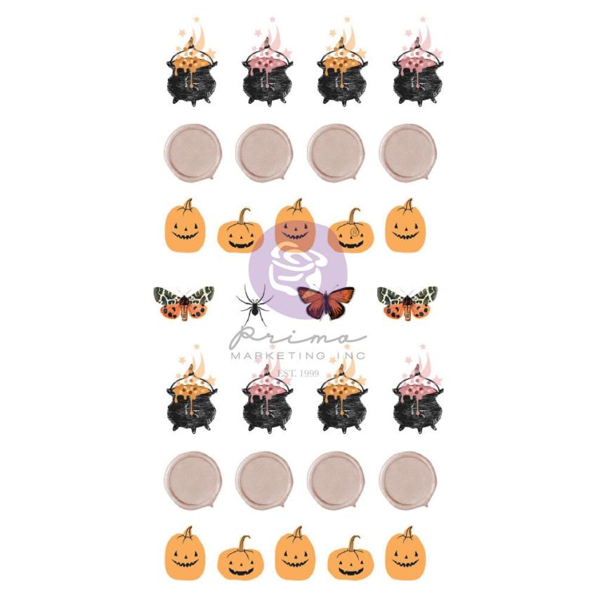 Prima Marketing - Aufkleber "Pumpkin Spells" Puffy Sticker 