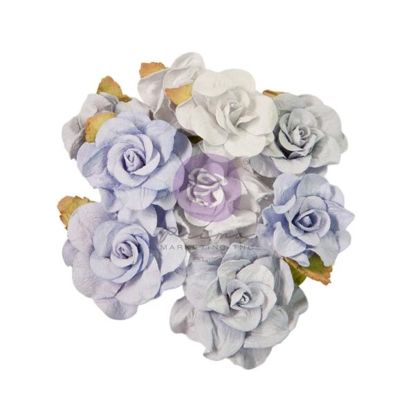 Prima Marketing - Papier Blumen "Bohemian Heart" Flowers Blue Lagoon