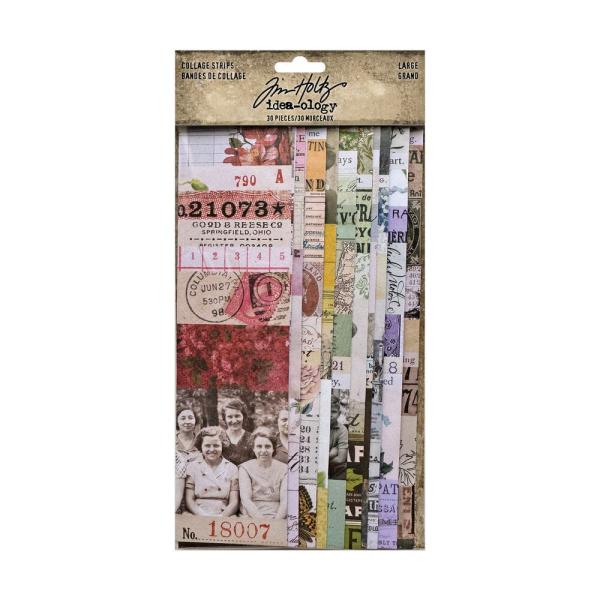 Tim Holtz - Idea Ology - Papier Elemente "Collage Strips Large"