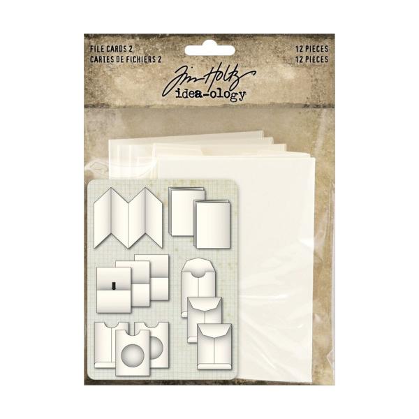 Tim Holtz - Idea Ology - Taschen, Umschläge & Fenstereinsätze "File Cards 2"