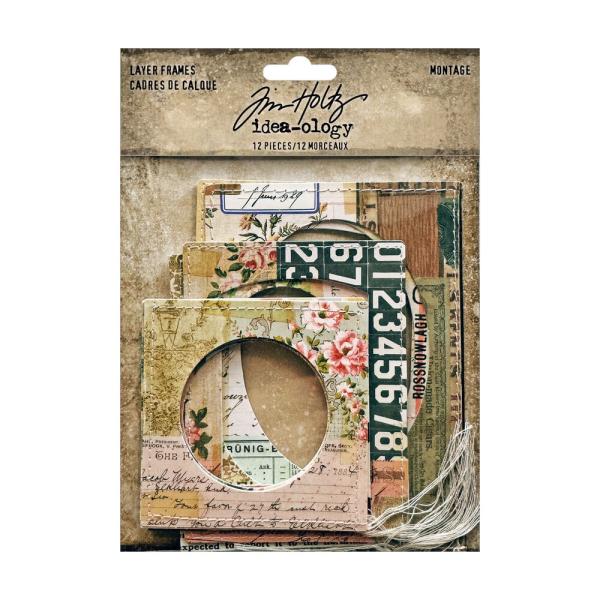 Tim Holtz - Idea Ology - Stanzteile Rahmen "Layer Frames Montage"