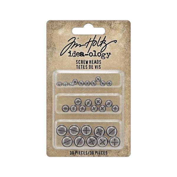 Tim Holtz - Idea Ology - Metallverzierungen "Screw Heads"