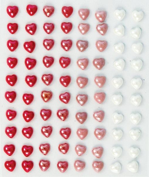 Craft Consortium - Enamel Dots "Hearts" 80 Klebesteine 